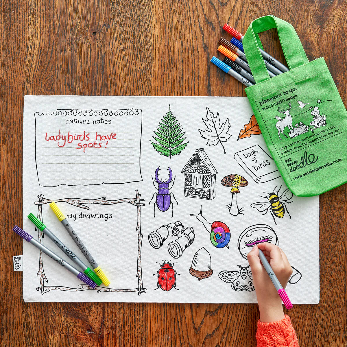 Woodland Colouring Placemat
