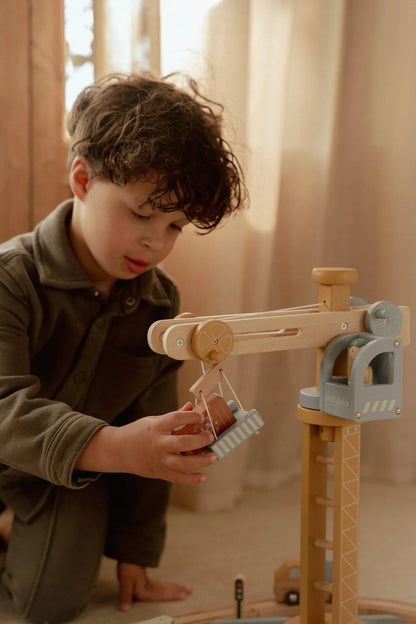 Little Dutch Wooden Crane Set