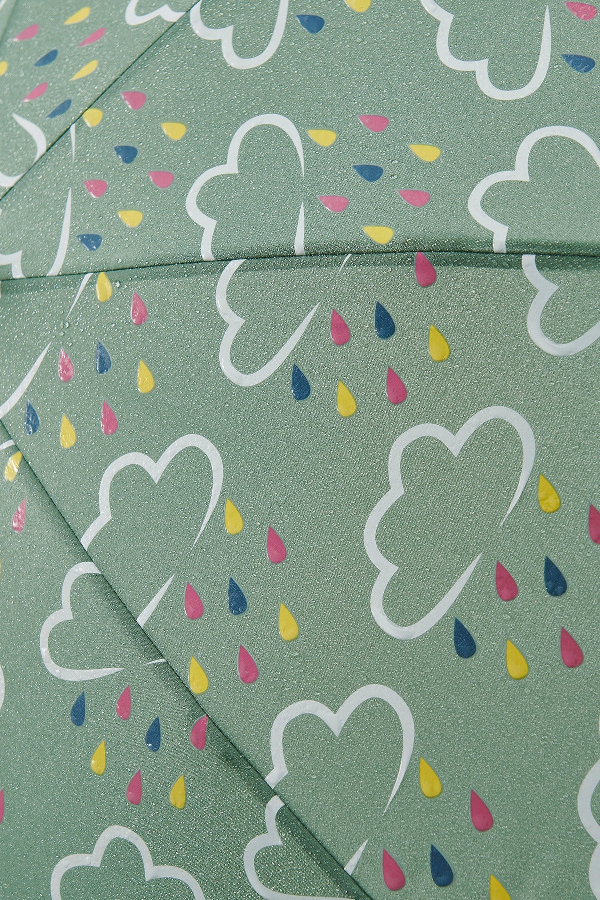 Colour Revealing Kids Umbrella - Khaki Green