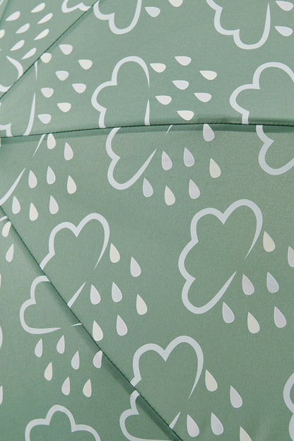 Colour Revealing Kids Umbrella - Khaki Green