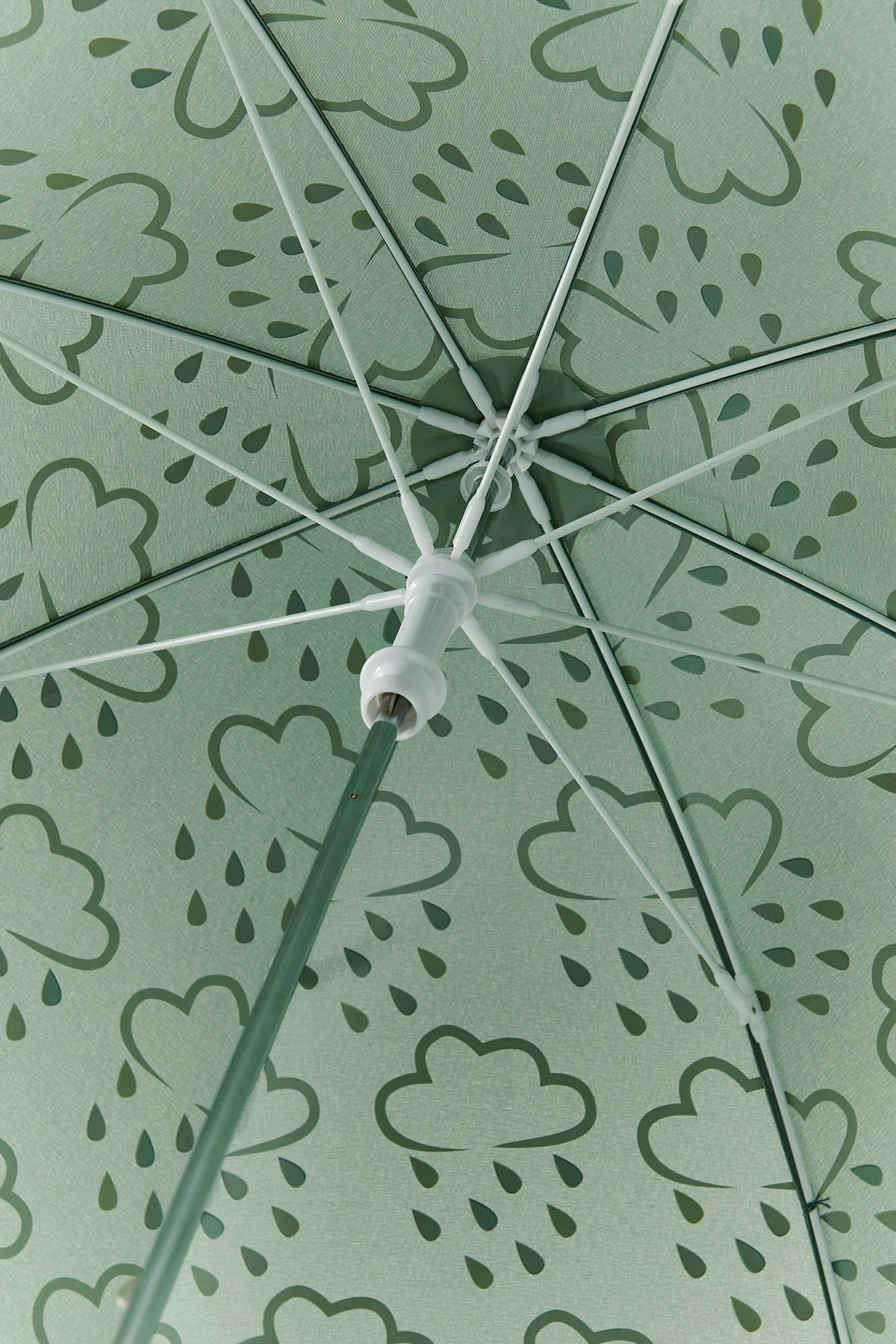 Colour Revealing Kids Umbrella - Khaki Green