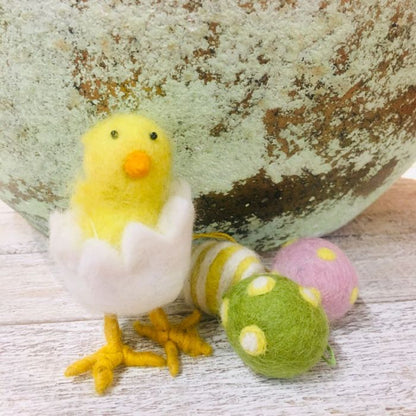 Handmade Felt Standing Easter Chick
