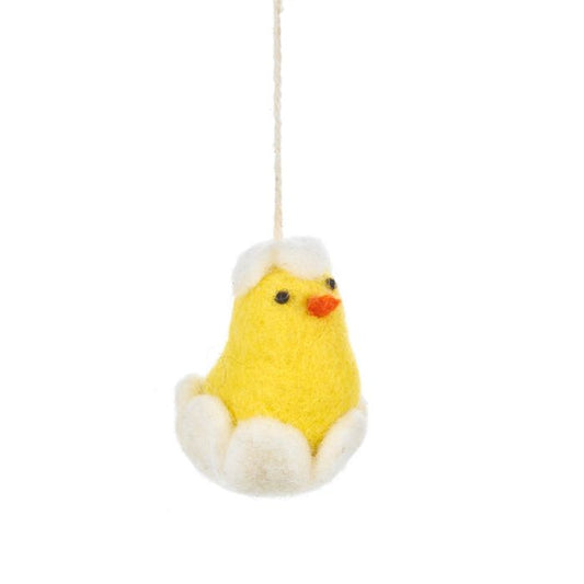 Handmade Felt Hanging Easter Chick