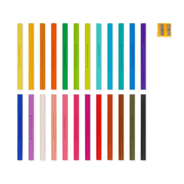 Legami Set of 24 Colouring Pencils Teddy Friends