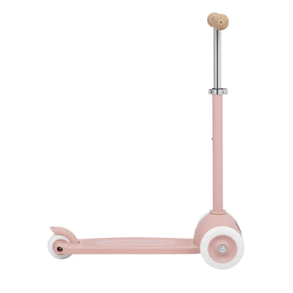 Banwood Eco Scooter and Basket - Dusty Rose