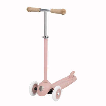 Banwood Eco Scooter and Basket - Dusty Rose