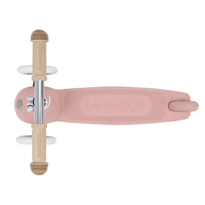Banwood Eco Scooter and Basket - Dusty Rose