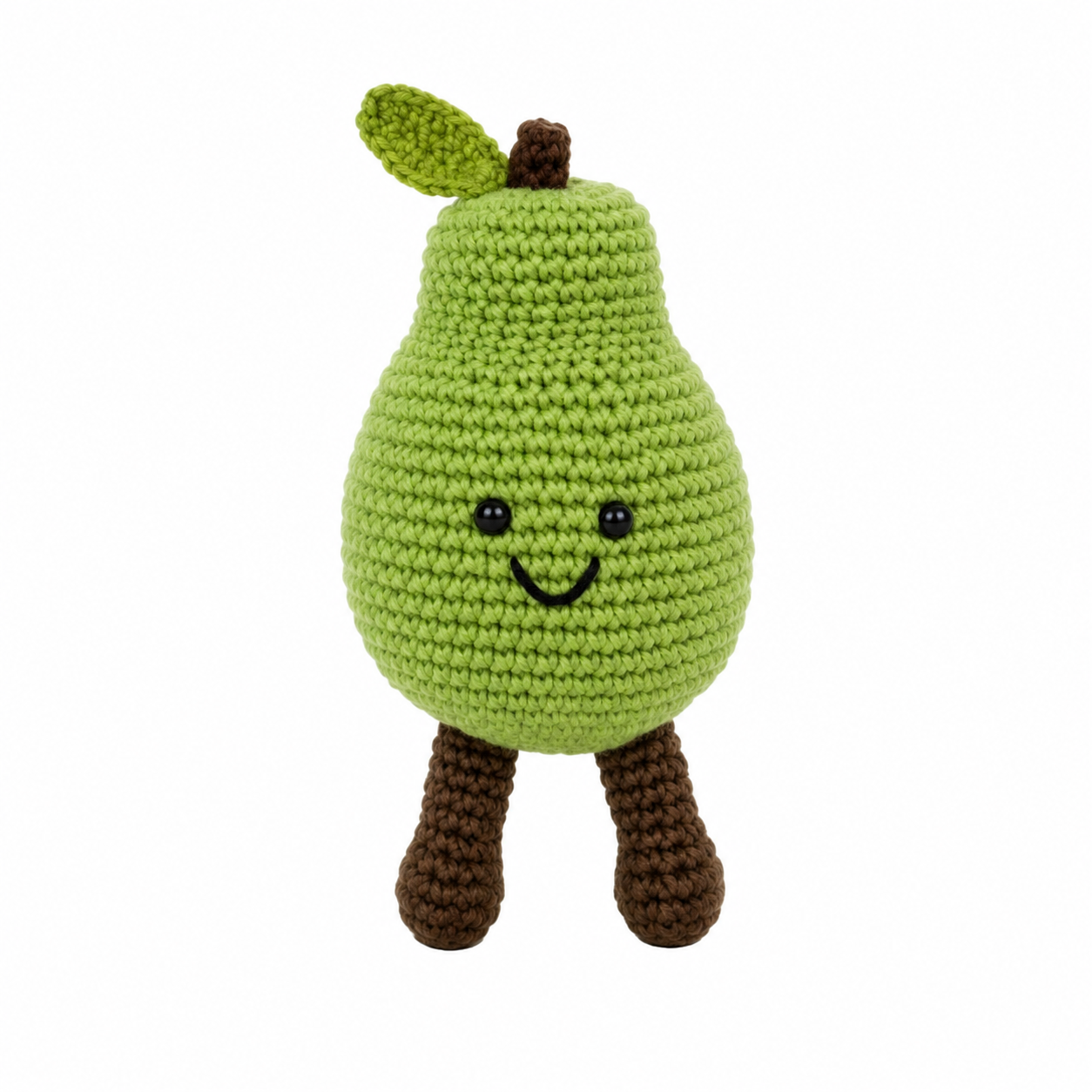 Fair Trade Crochet Pear Baby Rattle