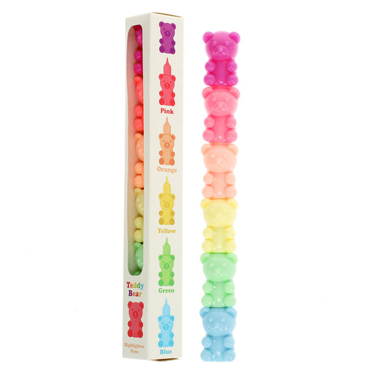 Stackable Highlighter Set - Teddy Bear