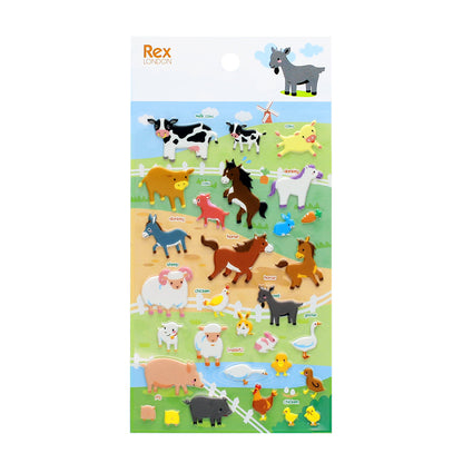 3D Puffy Stickers - Farm Animals