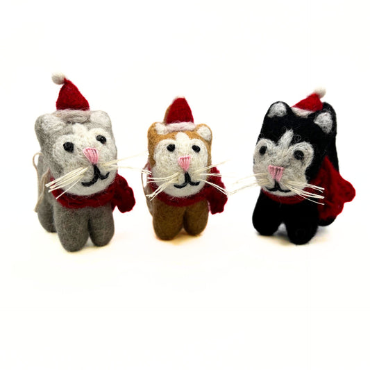 Mini Cat Christmas Tree Decoration