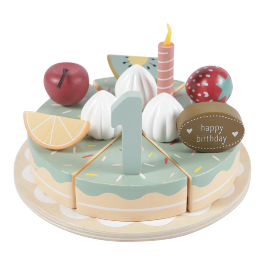 Little Dutch wooden Birthday cake