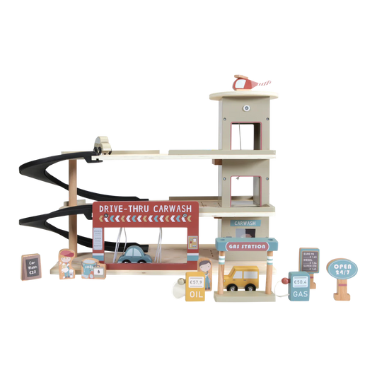 The Little Dutch wooden garage and accessories