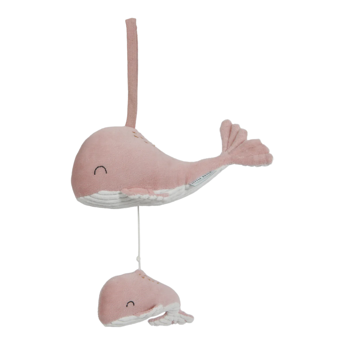 A musical pink whale that sings a lullaby from Little Dutch