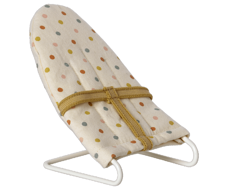 Spotty maileg baby bouncer for baby maileg mice and micro rabbits