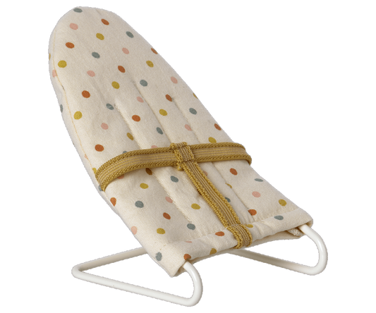 Spotty maileg baby bouncer for baby maileg mice and micro rabbits