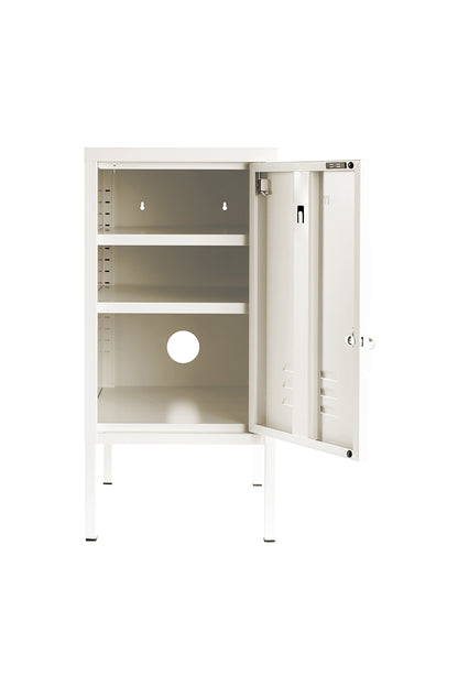 Mustard Made Metal Locker Shorty Chalk White colour with Right Opened door