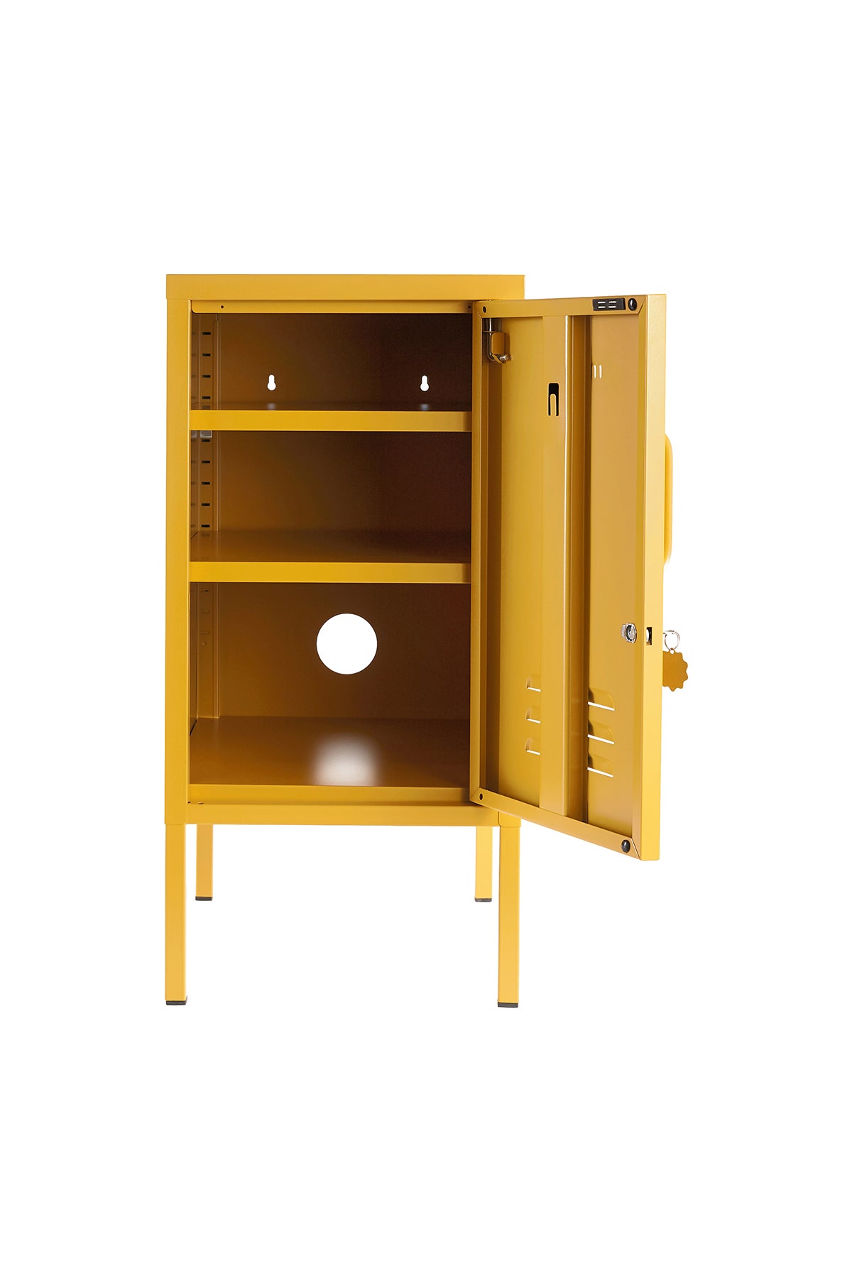 Mustard Made Metal Locker Shorty Mustard Yellow colour with Right Opened door