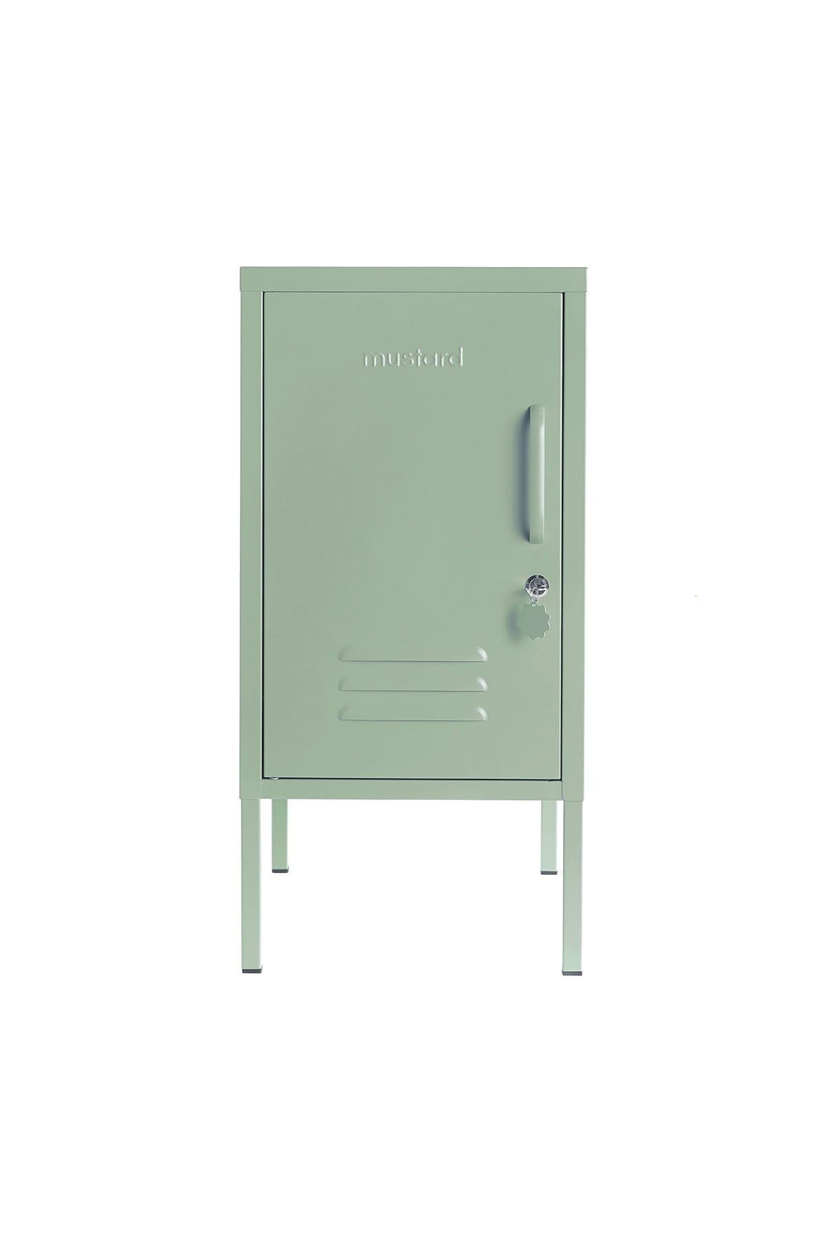 Mustard Made Metal Locker Shorty Sage Green colour Left Opening