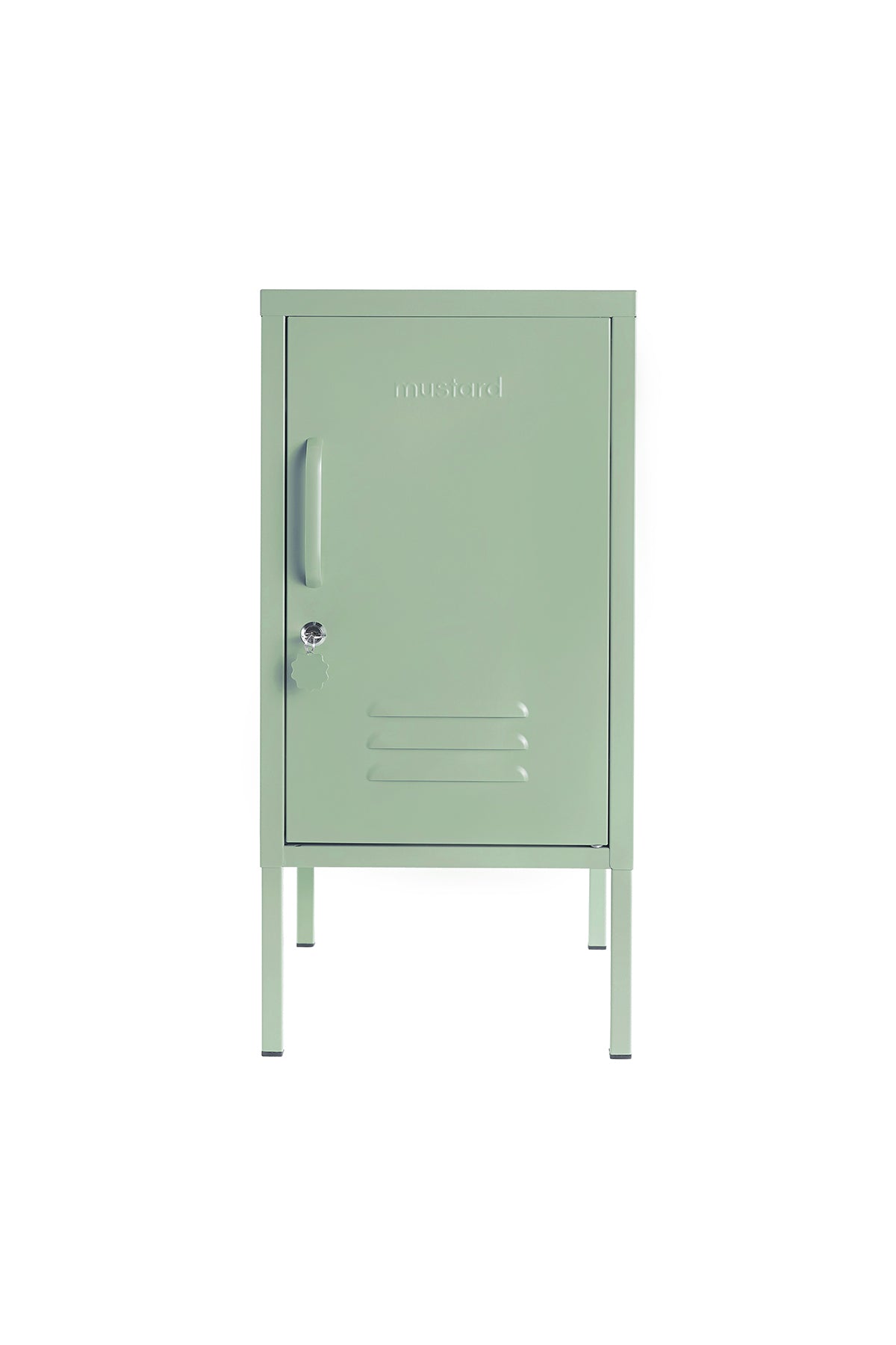 Mustard Made Metal Locker Shorty Sage Green colour Right Opening