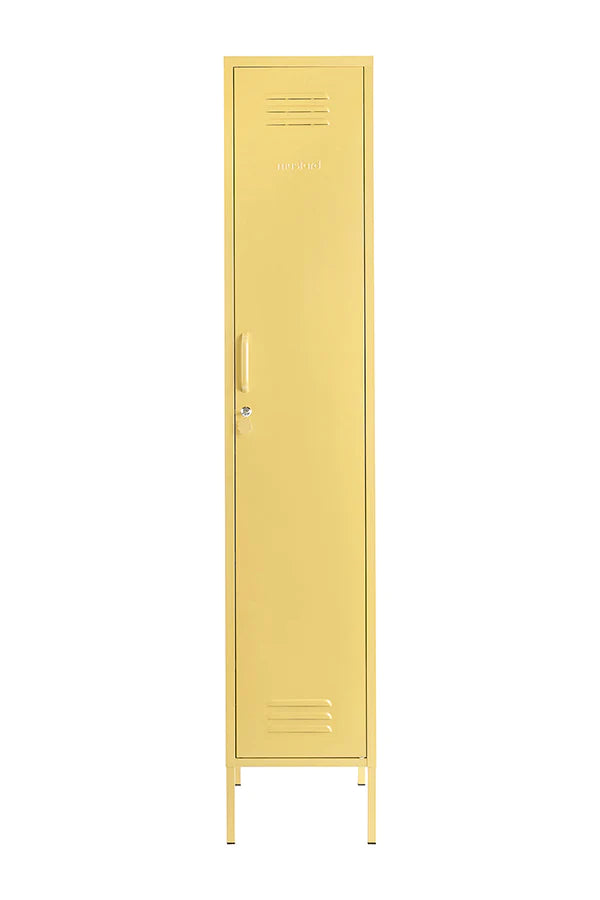 Mustard Made tall Skinny Locker in butter yellow 