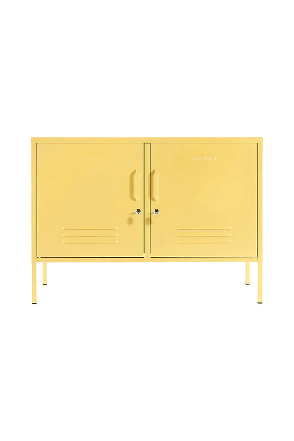Mustard Made lowdown locker in butter yellow 