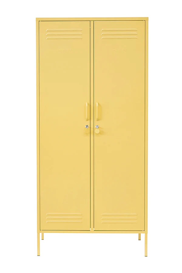 Mustard Made twinny wardrobe locker in butter yellow