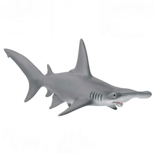 Toy hammerhead shark. Grey. Schleich