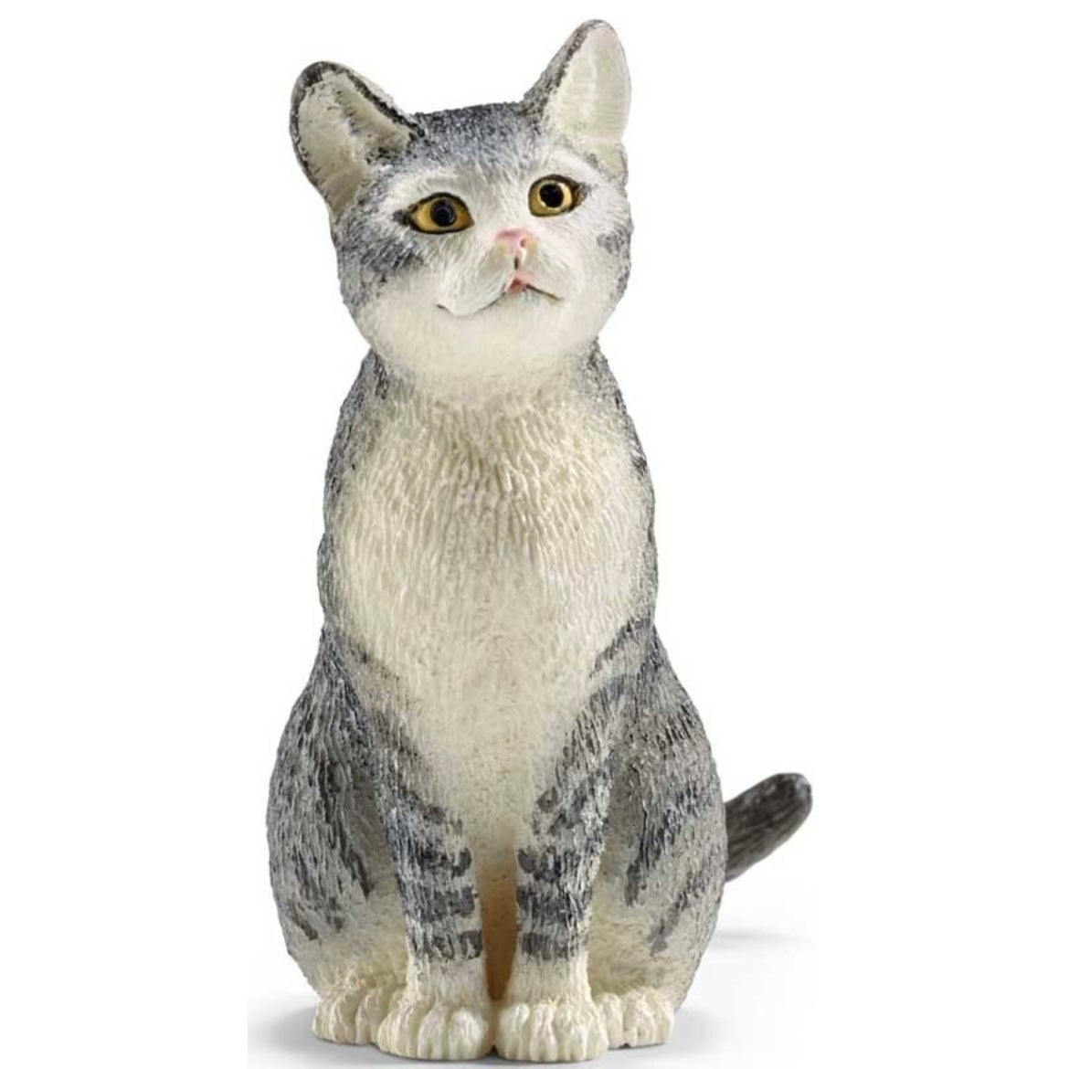 Schleich grey cat play figure 