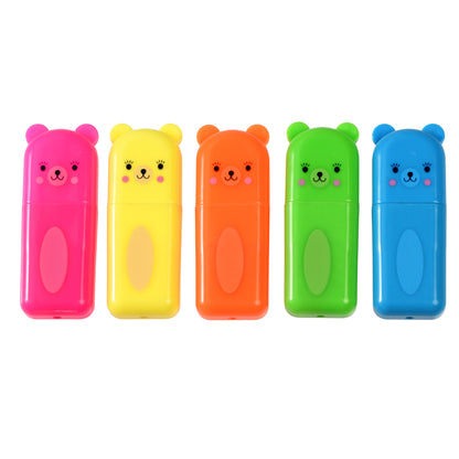 Bear Highlighter Pens (set of 5)