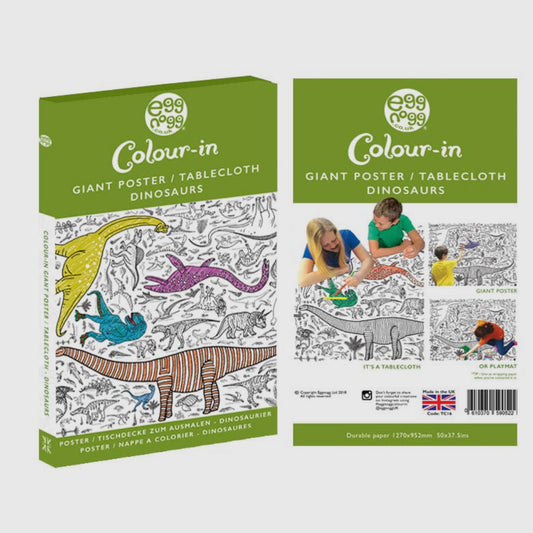 Giant colouring in poster/tablecloth - Dinosaurs