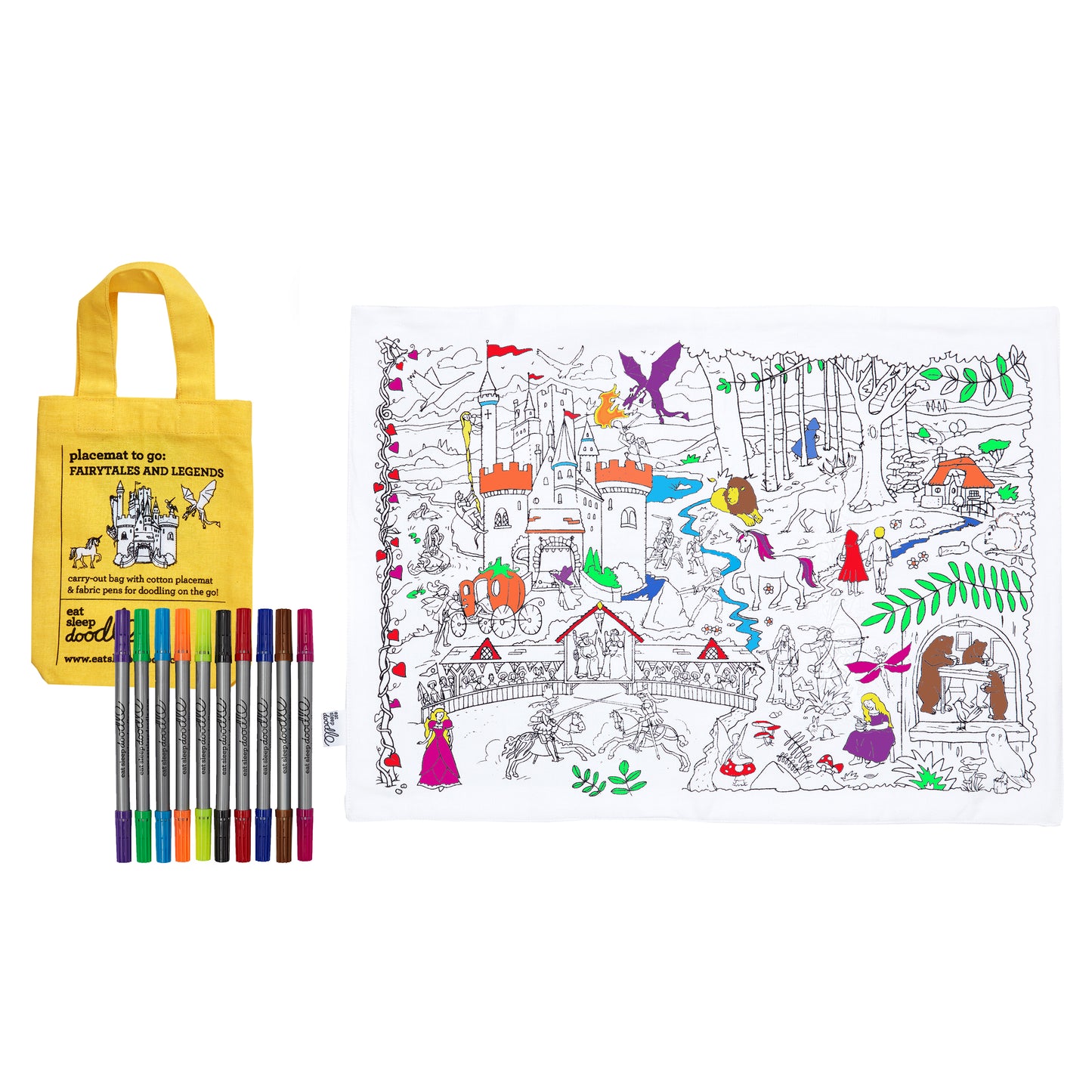 Fairytales and Legends Colouring Placemat