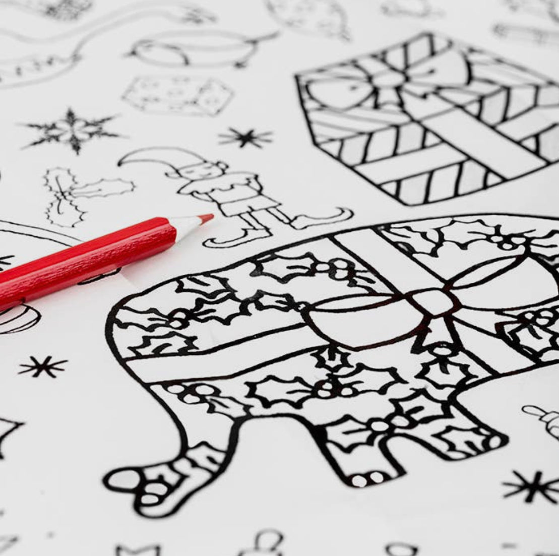 Giant colouring in poster/tablecloth - Christmas