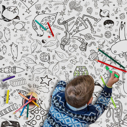 Giant colouring in poster/tablecloth - Christmas