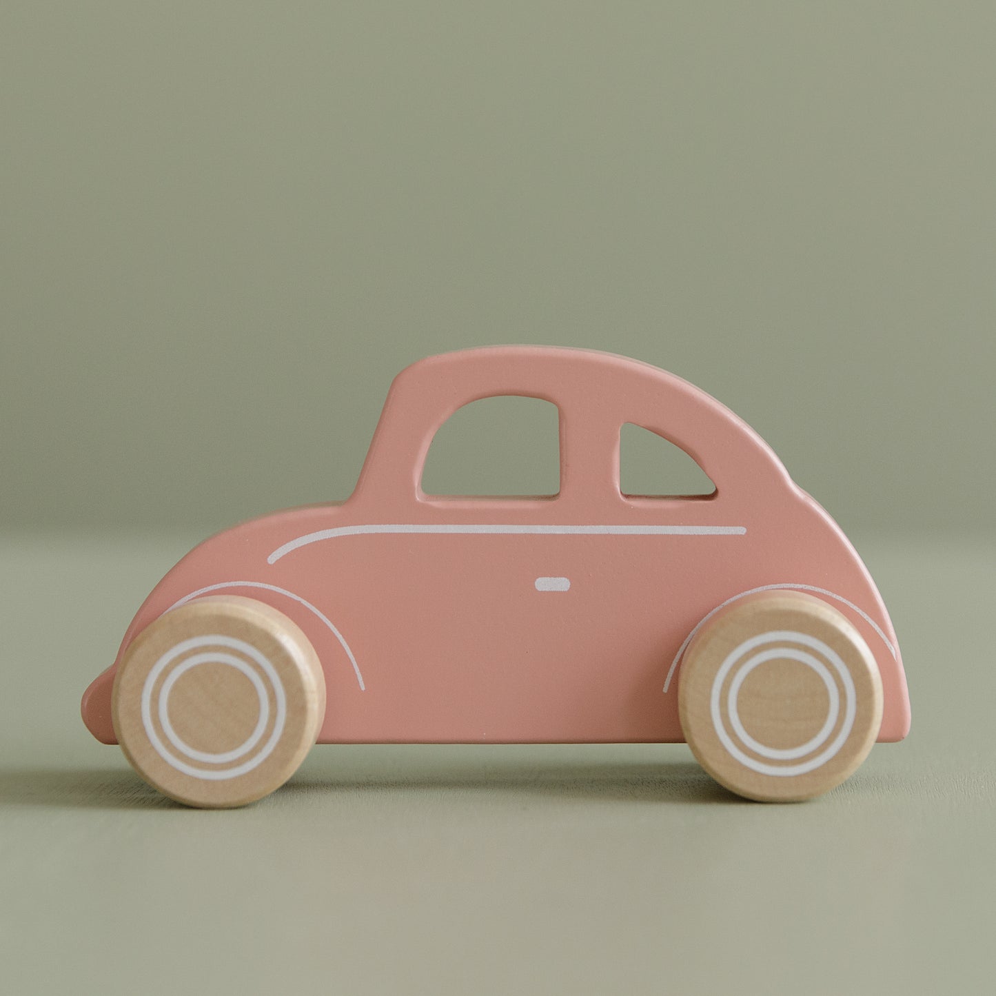 Little Dutch Pink Wooden Car