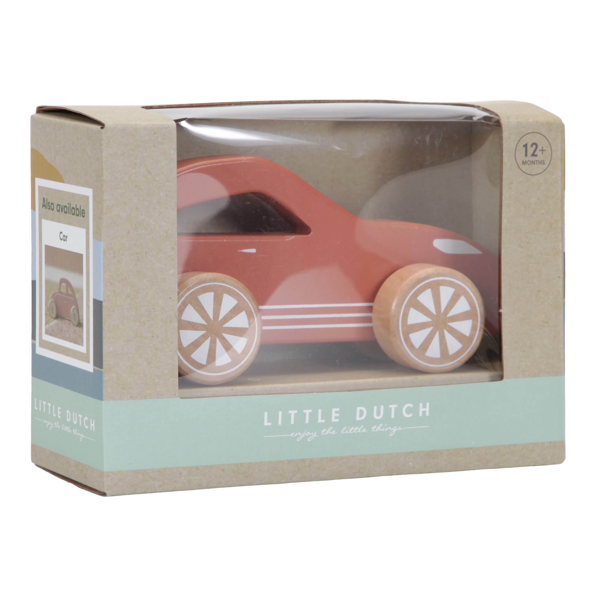 Little Dutch Wooden Red Sports Car in box