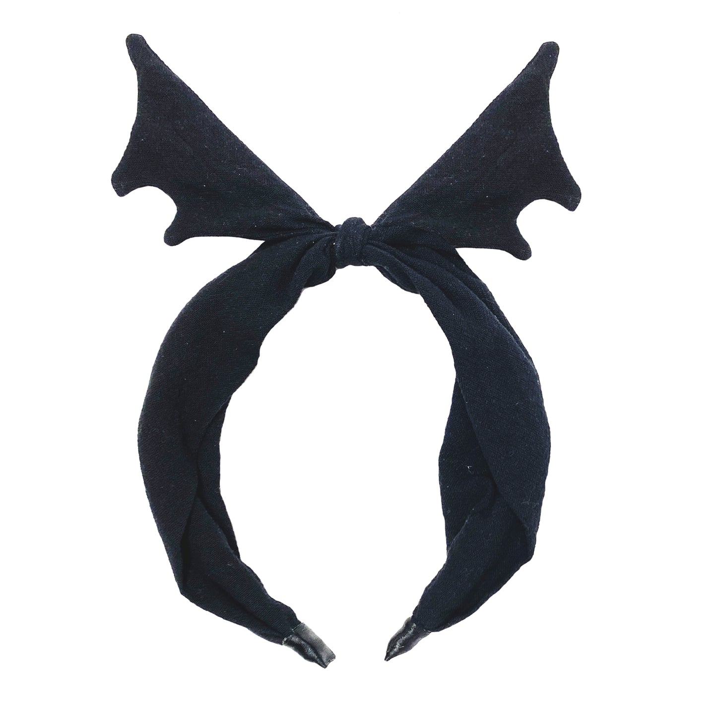 Black fabric bat wing hair band from Rockahula