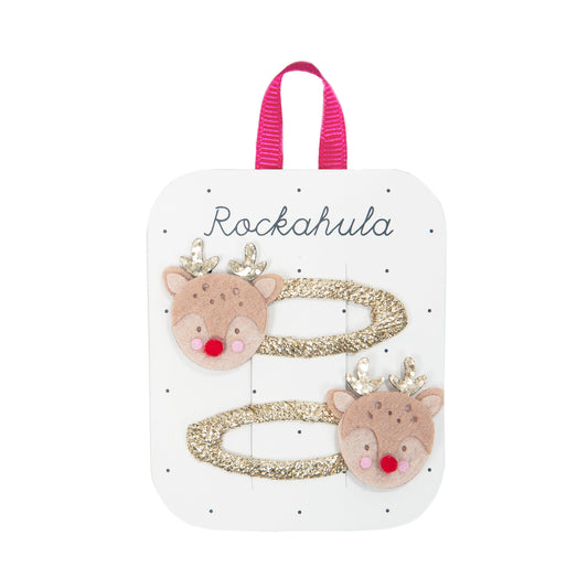 Reindeer Hair Clips by Rockahula