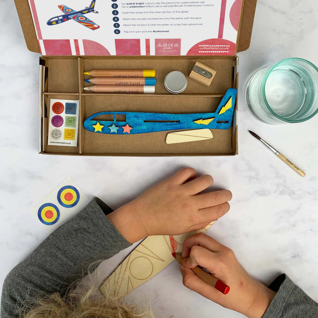 Make your own glider craft activity box