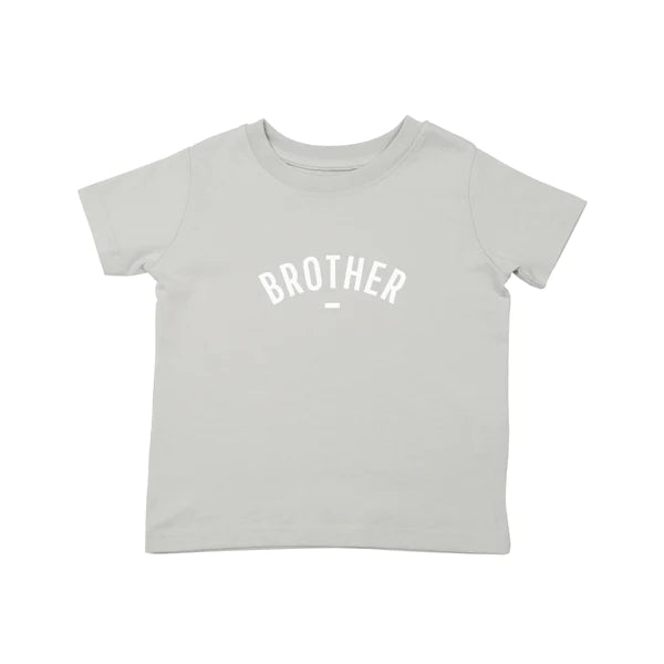 Pale Grey BROTHER Short Sleeved T-Shirt