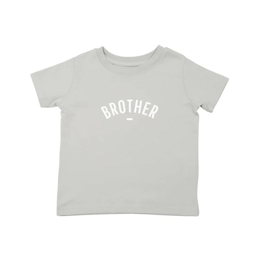 Pale Grey BROTHER Short Sleeved T-Shirt