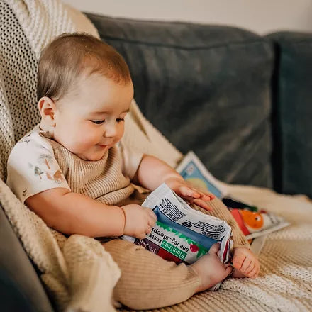 Nursery Times Crinkly Newspaper Cloth Book - Farm Animals