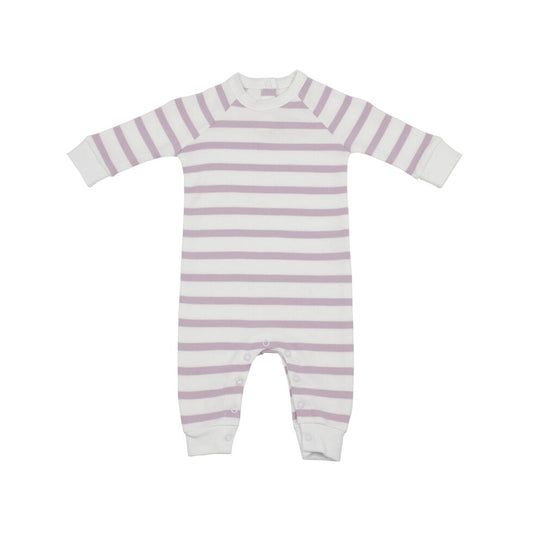 Parma Violet and White Breton Striped All-in-One