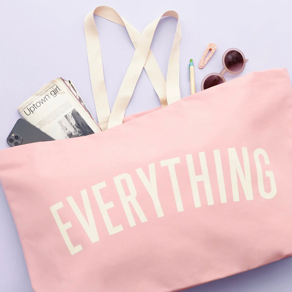 Everything - Pink Tote Bag