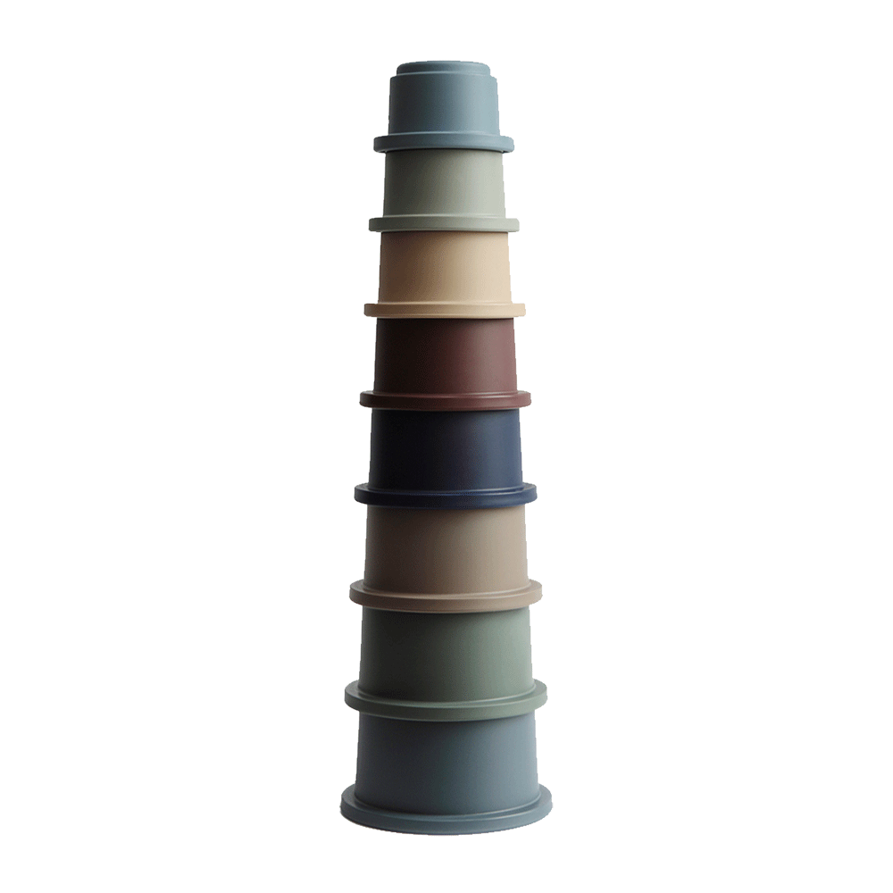 Mushie Stacking Cups (Forest)