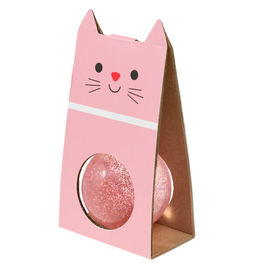 Pink Glitter Bouncy Ball
