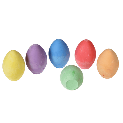 Six Coloured Chalk Eggs