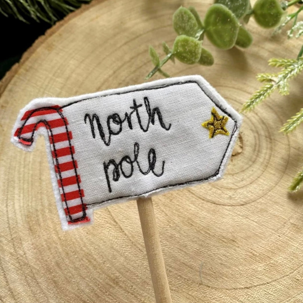 North Pole Christmas Flag