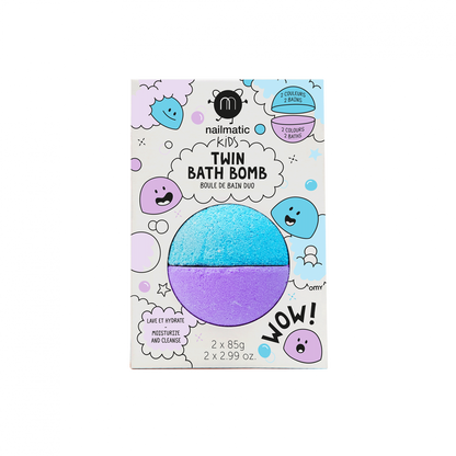 Twin Bath Bomb - Blue and Violet