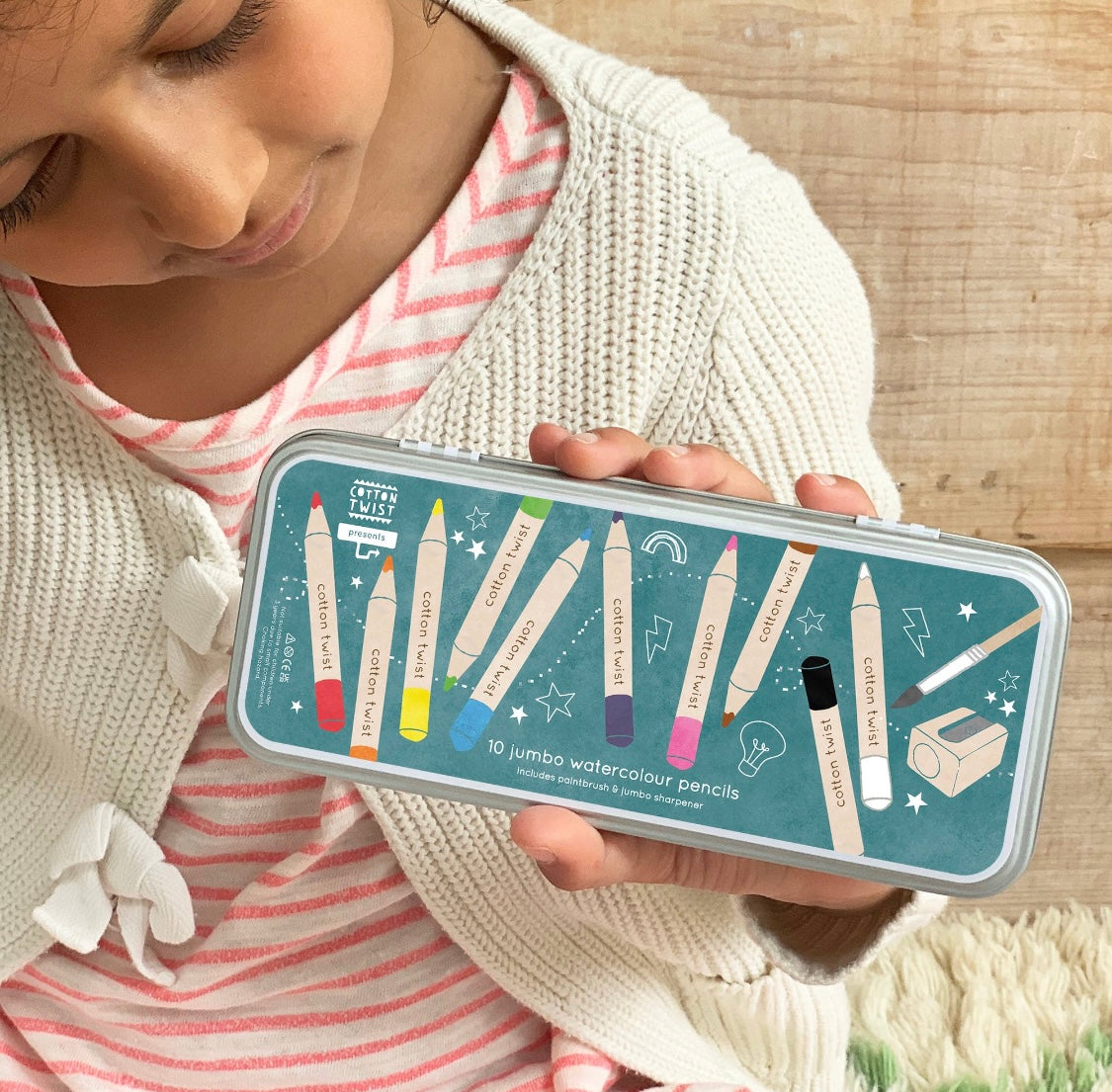 Jumbo Watercolour Pencils Tin